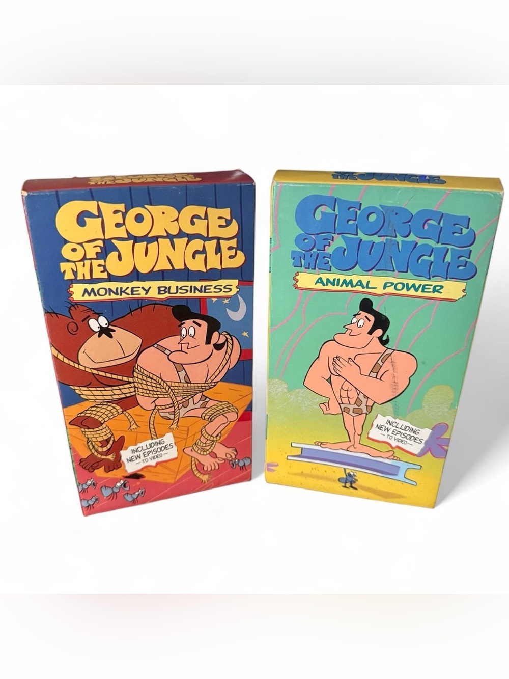 Animated George of the Jungle 2 VHS Bundle